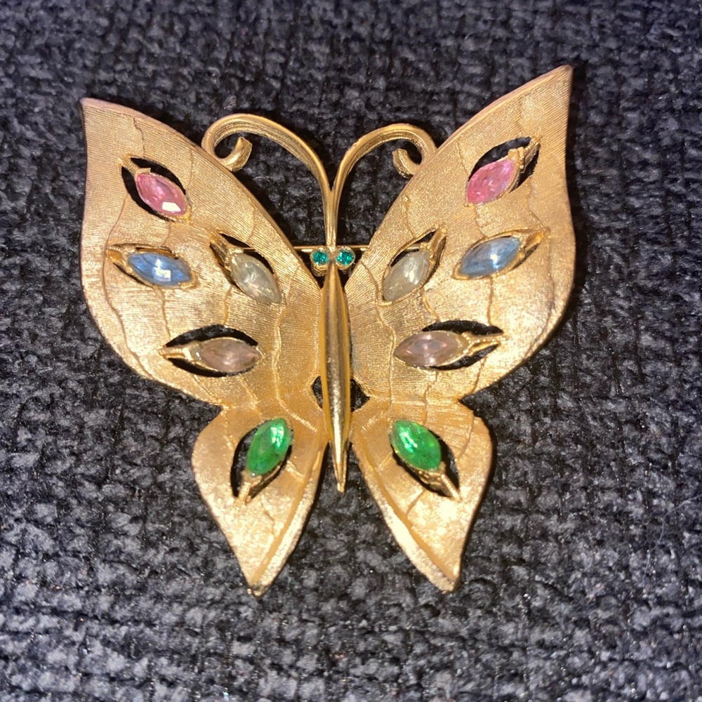 Jonette Jewelry Vintage butterfly Brooch